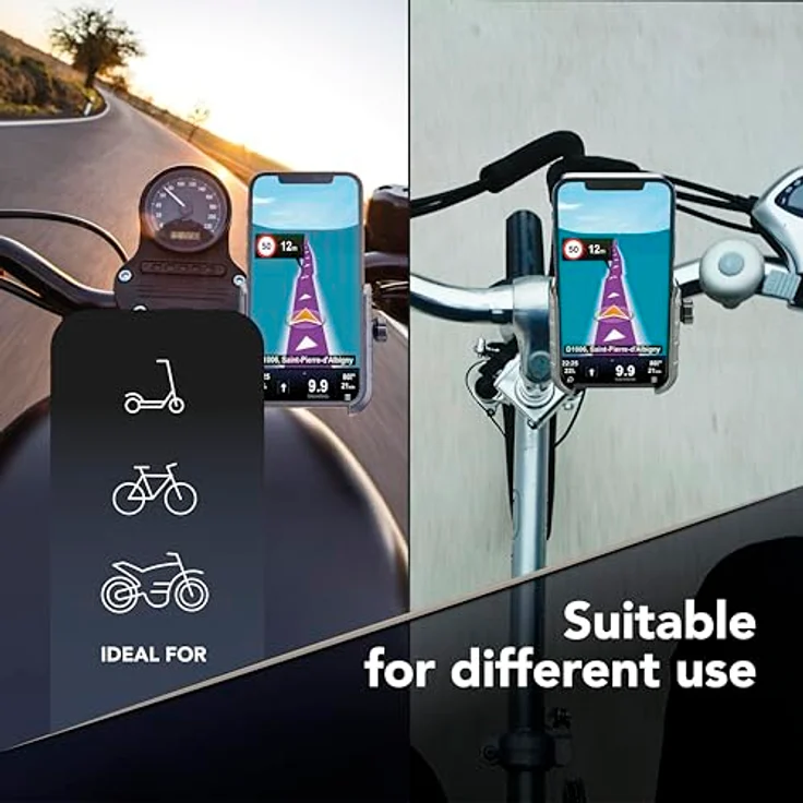 Cellularline Handy Halter für Motorad, Fahrrad & E-Scooter – Bild 7