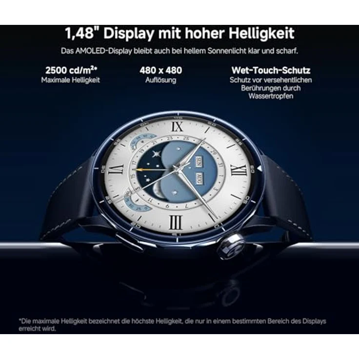 XIAOMI Watch S5 46 Smartwatch, Fluorkautschuk, 140-210 mm, Schwarz – Bild 6