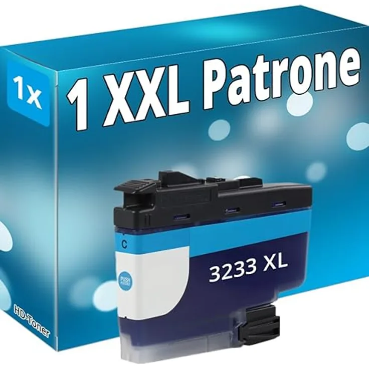 Brother LC-3233 C Tintenpatrone cyan kompatibel