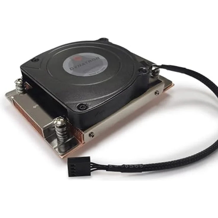 Dynatron A45, CPU Kühler für AMD AM4/AM5, 1U Bauweise, Kupfer mit Dampfkammer, max. TDP 105 W, Schwarz – Bild 2