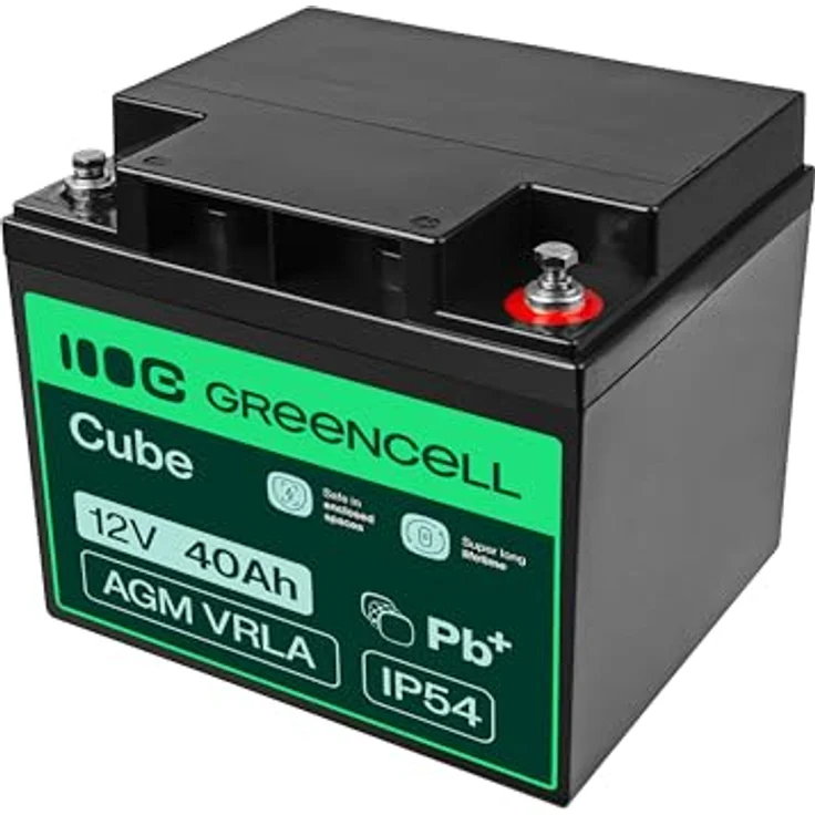 Green Cell USV-Akku, 1 x 40 Ah Sealed Lead Acid (SLA), Schwarz – Bild 4