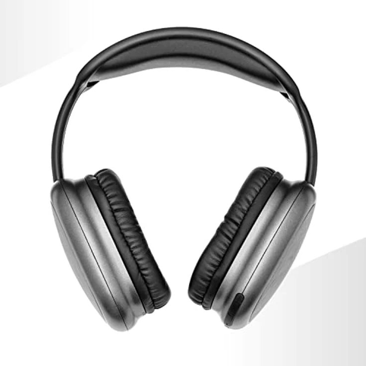 Music Sound | Bluetooth-Kopfhörer MAXI2 | Kopfhörer Around Ear Bluetooth 5.0 - Play Time 22h - Charging 1,5h - Integriertes Mikrofon - Bedienelemente am Pavillon und verstellbarem Kopfband, Schwarz – Bild 2