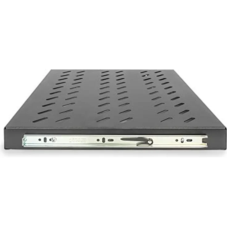 ASSMANN DIGITUS Ausziehbarer Fachboden schwarz, 1HE, Traglast bis 25 kg, 30x483x368 mm – Bild 3