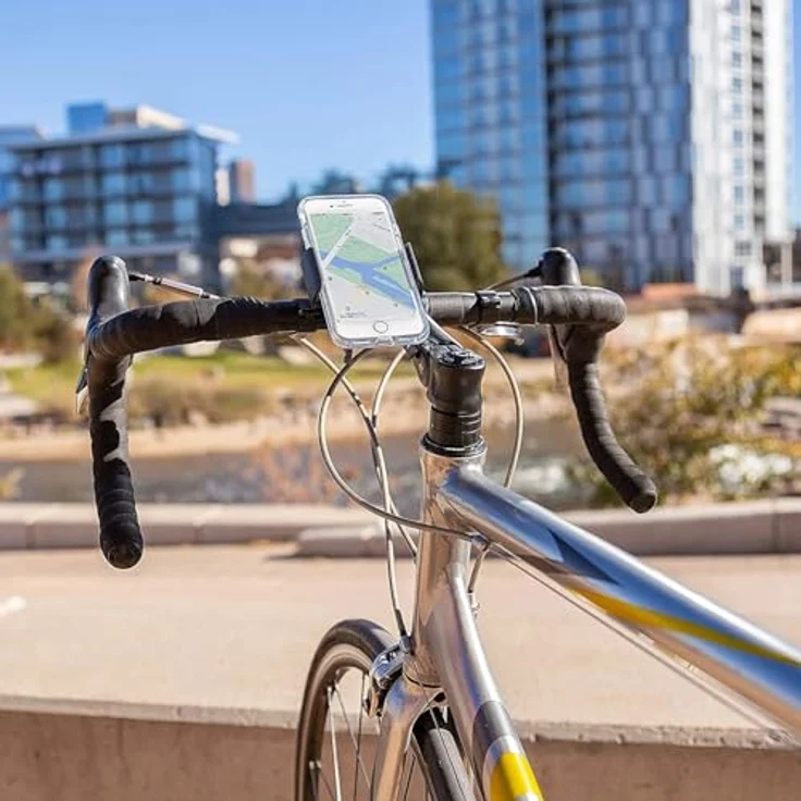 NITE Ize Squeeze Handyhalterung Fahrrad, für Handys bis 93mm Breite, drehbare Basis für Quer- und Hochformat – Bild 3