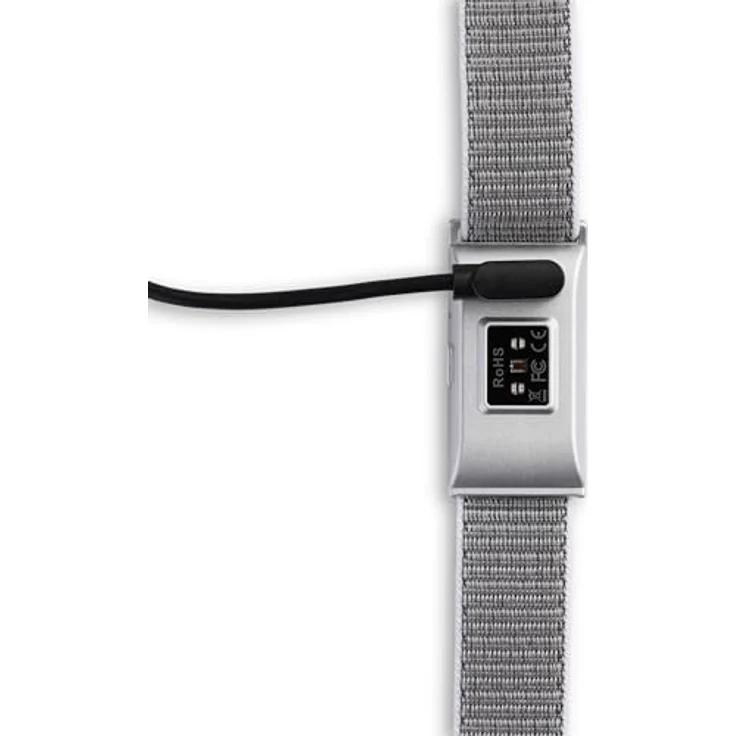 Nilox NXSWONAIRSL, Activity-Armband aus Silikon, verstellbar, mit Bluetooth, silberfarben – Bild 3