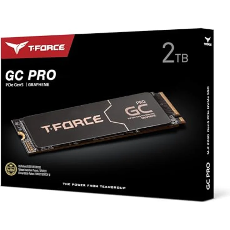 TEAMGROUP T-Force GC PRO 2 TB SSD, PCIe 5.0 x4, M.2 2280 mit Graphen-Kühlkörper – Bild 5