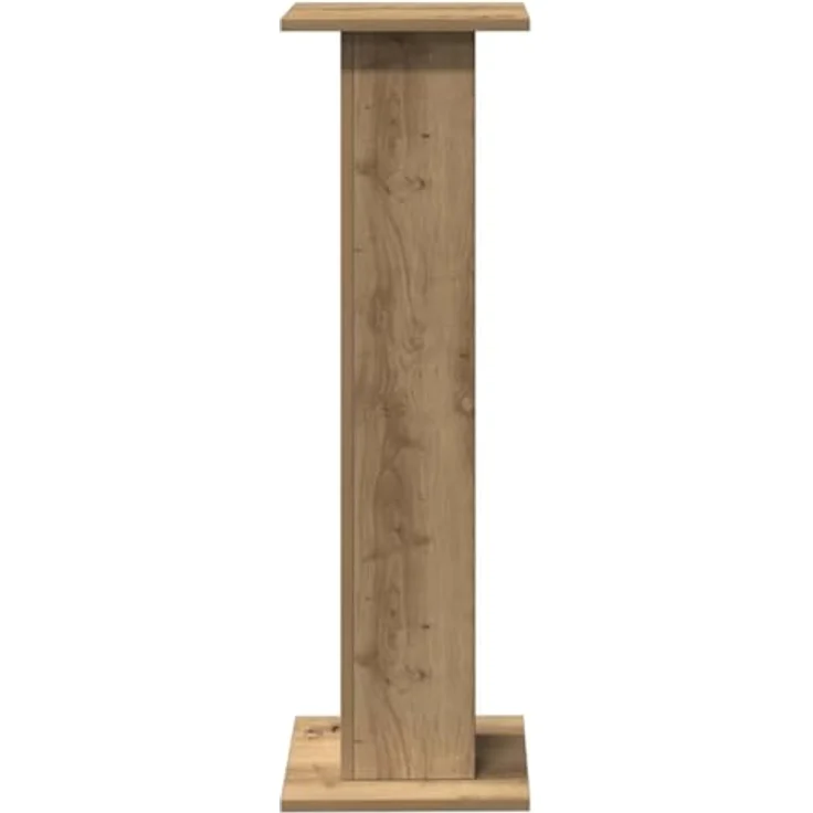 vidaXL Lautsprecherständer 2 STK., Hoher Boxenständer aus Artisan-Eiche, für HiFi Heimkino Surround Sound, verbesserte Klangqualität mit hohlem Design und stabiler Oberfläche – Bild 5
