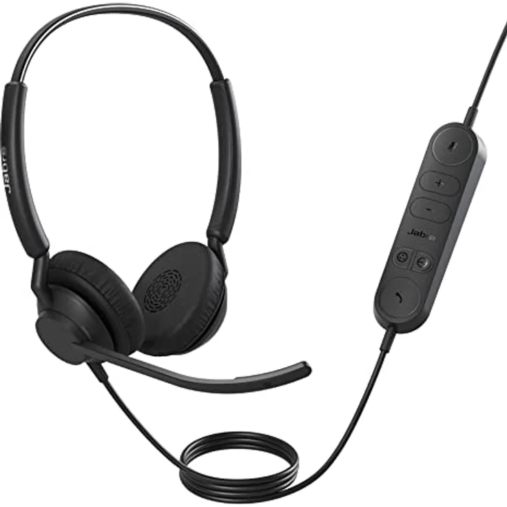 Jabra Engage 40 USB C/A Inline Link UC Stereo, Kabelgebundenes On-Ear Headset mit 2-Mikrofon-System und integrierter Steuereinheit – Bild 1