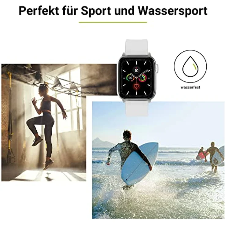 Artwizz WatchBand Silicone für Apple Watch 38/40mm - Weiss Wearables-Zubehör – Bild 3