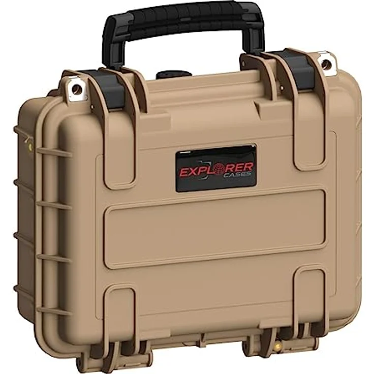 Explorer Cases 2712HL.D E Outdoor Koffer, wasserdichter Kamerakoffer in Desert Tan, 6.60 l, stoßfest, IP67 zertifiziert – Bild 1