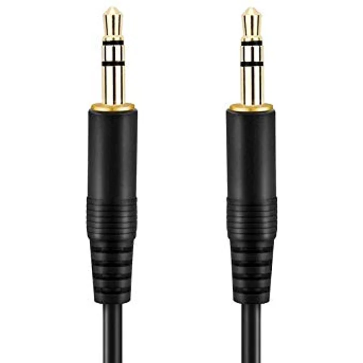 3 m Stereo-Aux-Kabel 2-mal 3,5-mm-Stecker Klinke vergoldet Ultraslim-Design – Bild 3