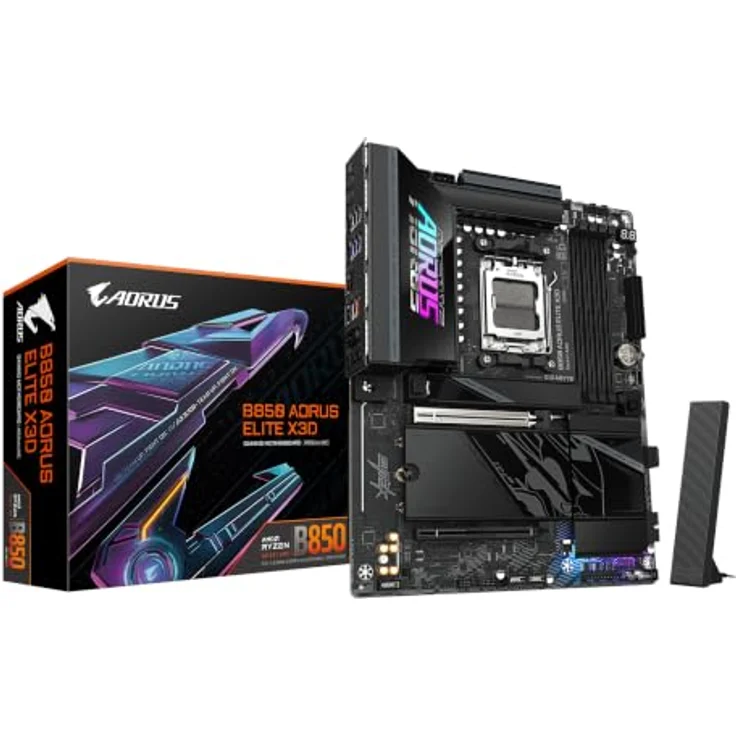Gigabyte B850 AORUS ELITE X3D, ATX Mainboard für AM5 mit 4xDDR5 und 4xM.2 Slots – Bild 1