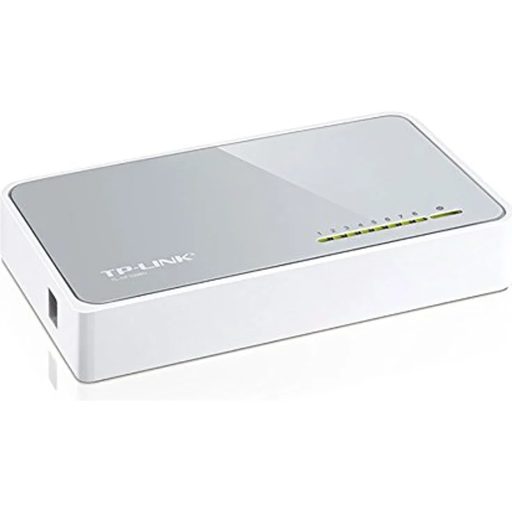 TP-Link TL-SF1008D 8-Port Fast Ethernet--Netzwerk--Lan Switch (10-100Mbit-s, automatische Geschwindigkeits- und Duplexanpassung, Plug-und-Play, Auto-MDI-MDIX, lüfterlos) weiß – Bild 5