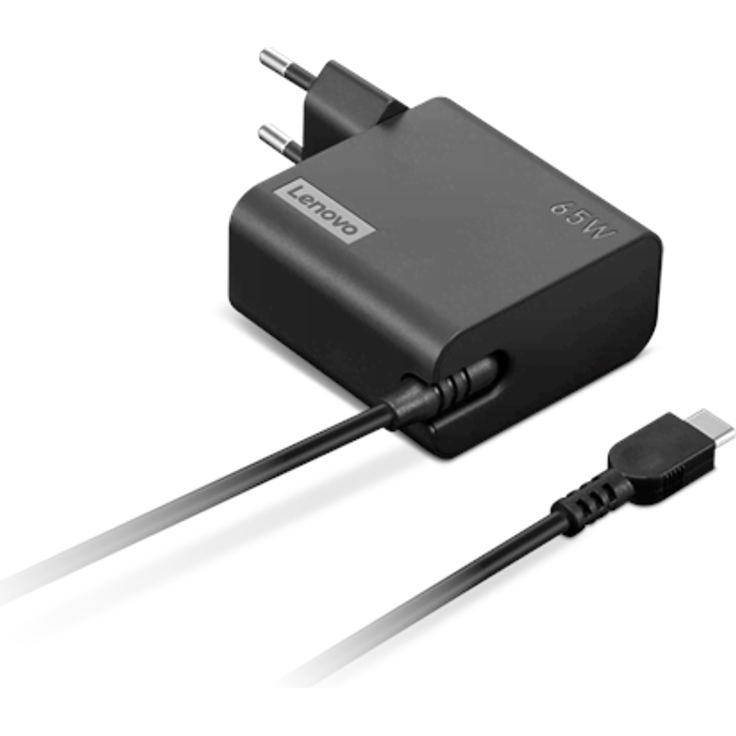 Lenovo 65W USB-C Wall Adapter EU, Schwarz, Wechselstrom 100-240 V – Bild 4