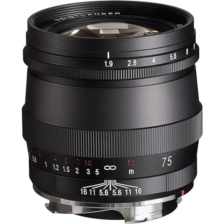 Voigtlander 75 mm f1.9 Ultron Black Multi Coated VM