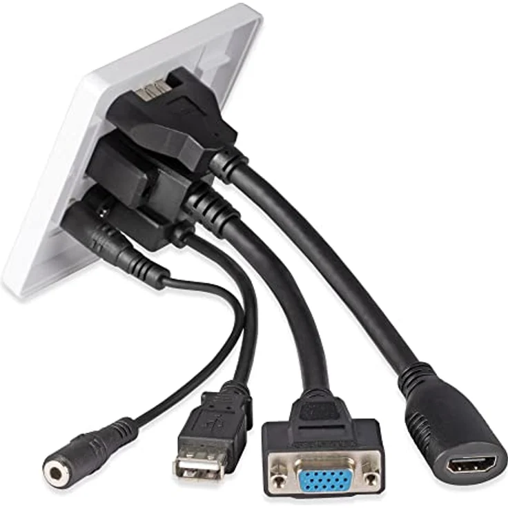 LINDY Wandanschlussplatte VGA-HDMI-USB-3.5mm Stereo 60220 - Preisvergleich – Bild 5