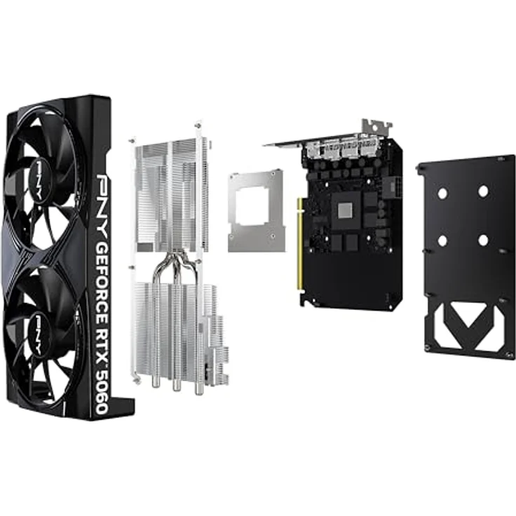 PNY GeForce RTX 5060, 8 GB GDDR7, 128 Bit, 7680 x 4320 Pixel, PCIe x8 5.0, NVIDIA G-SYNC, 3840 CUDA-Kerne – Bild 5
