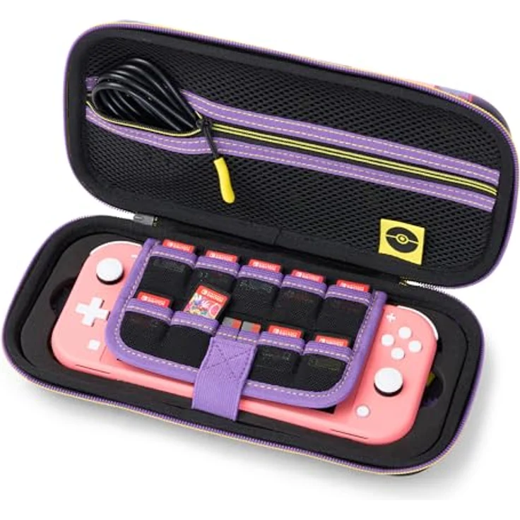 POWERA Protection Case für Nintendo Switch, Mehrfarbig, mit Fleecefutter, integrierter Spielständer und Stauraum für 9 Softwarekarten – Bild 7