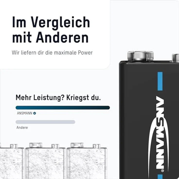 Ansmann 280MAH PP3 6LR61 1325-0001 2PACK – Bild 6