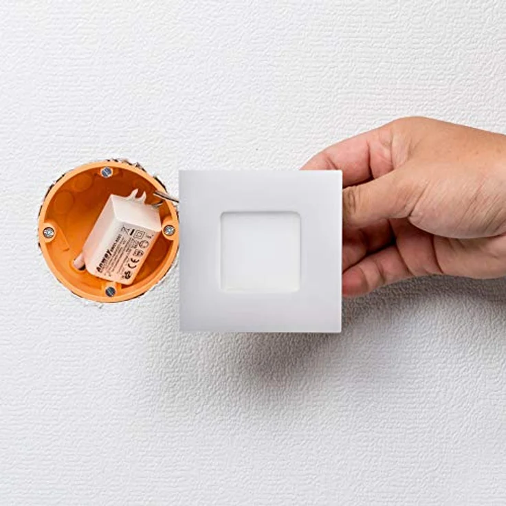HEITRONIC - LED PANEL 75x75mm WARMWEIß WEISS 2700 Kelvin – Bild 3
