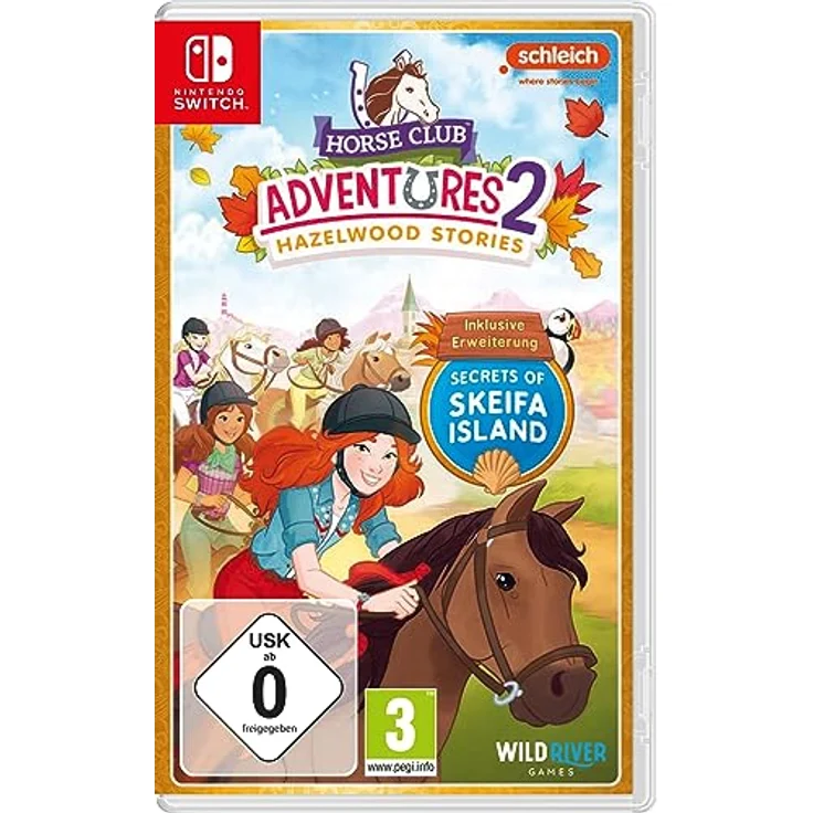 WILD RIVER GAMES Horse Club Adventures 2 - Gold Edition, Nintendo Switch Spiel mit Erweiterung "Secrets of Skeifa Island" und Fotowettbewerb-Missionen – Bild 1