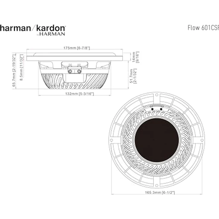 Harman Kardon FLOW 601CFS, 165mm (6,5") 2-Wege-Komponenten-Lautsprechersystem mit 120W RMS und Frequenzgang von 45Hz - 40kHz – Bild 7