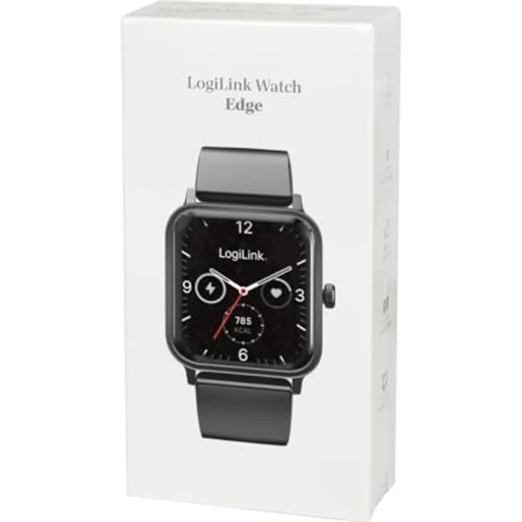 LogiLink Edge Smartwatch, 1,83 Zoll Touchscreen, IP68 wasserdicht, Bluetooth 5.2, Herzfrequenzüberwachung, personalisierbares Zifferblatt – Bild 8