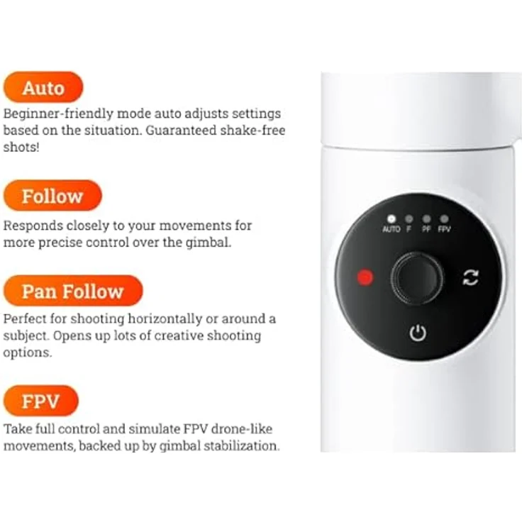 Insta360 Flow Creator Kit, KI-Tracking Gimbal für Smartphones mit 3-Achsen-Stabilisierung, grau – Bild 20