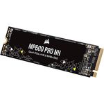 Corsair MP600 PRO NH 1 TB PCIe Gen4 x4 NVMe M.2-SSD – Hochdichter TLC NAND – M.2 2280-Formfaktor – Kompatibel mit DirectStorage – Bis zu 7.000 MB/s – Ohne Kühlkörper – Schwarz