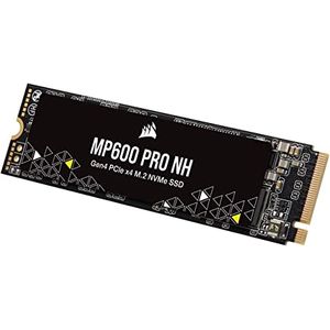 Bild für Corsair MP600 PRO NH 1 TB PCIe Gen4 x4 NVMe M.2-SSD – Hochdichter TLC NAND – M.2 2280-Formfaktor – Kompatibel mit DirectStorage – Bis zu 7.000 MB/s – Ohne Kühlkörper – Schwarz