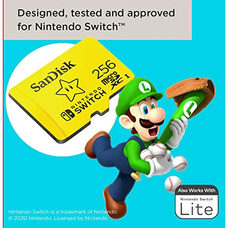 SanDisk 256GB Microsdxc Speicherkarte für Nintendo Switch, Gelb – Bild 3