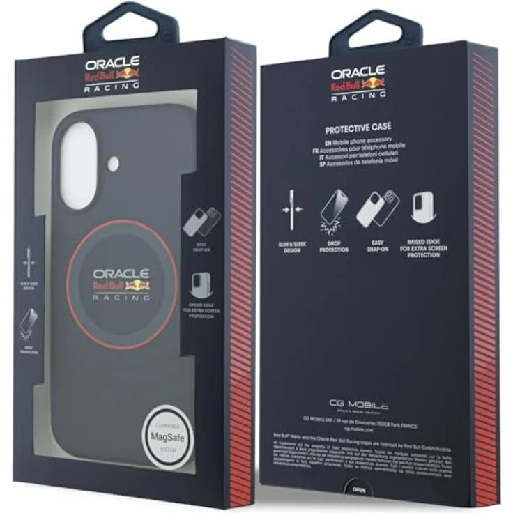 Red Bull Silicone Red Ring MagSafe Case für iPhone 17, strapazierfähige Smartphone Hülle in Navy Blue – Bild 8