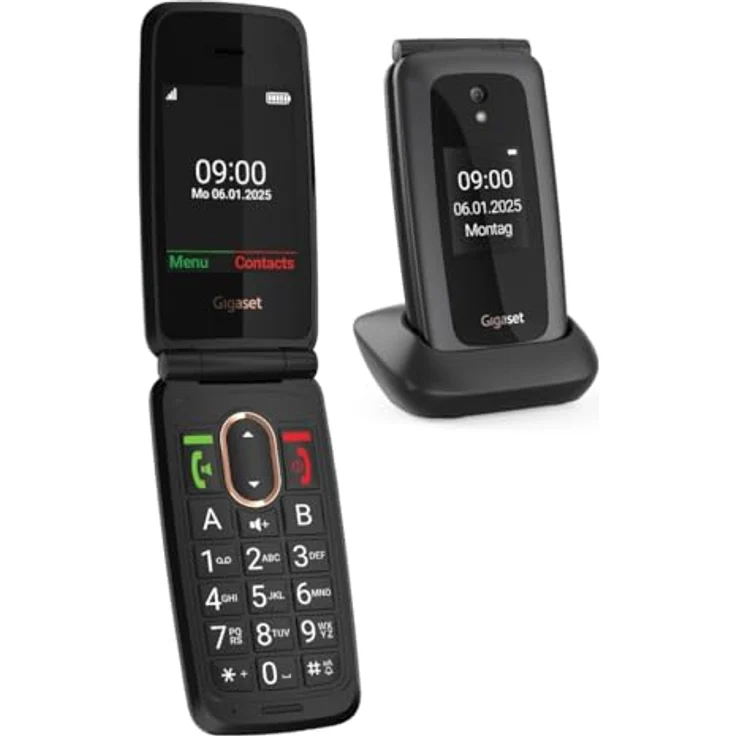 Gigaset GL795 4G Smartphone mit 2 MP Kamera, 7,11 cm (2.8 Zoll), Schwarz – Bild 1