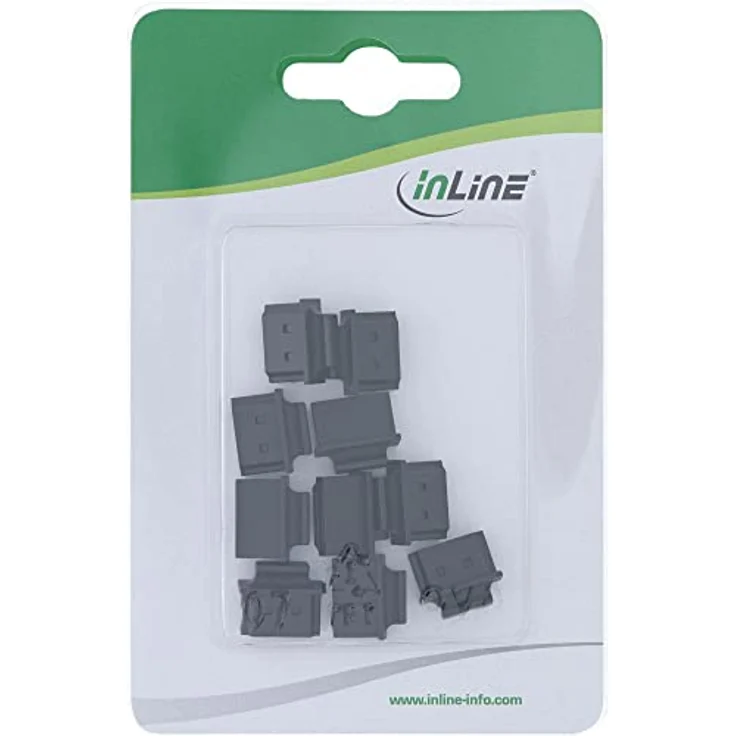 InLine 59948L 10er Pack Staubschutz, für HDMI Buchse, schwarz – Bild 4