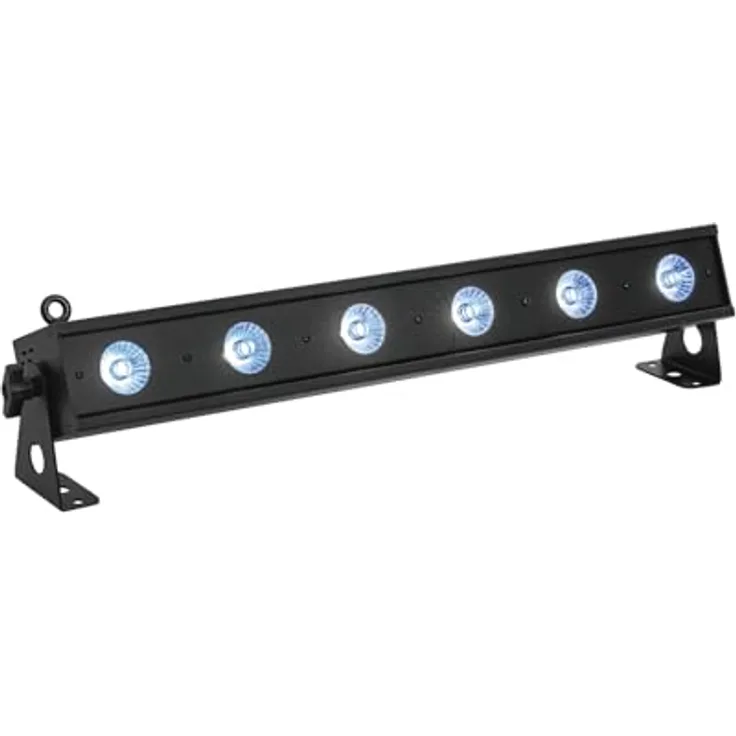 Eurolite LED BAR-6 QCL RGB+WW, LED Scheinwerfer mit DMX-Steuerung, 14 Watt, Innen- und Außeneinsatz, robustes Gehäuse