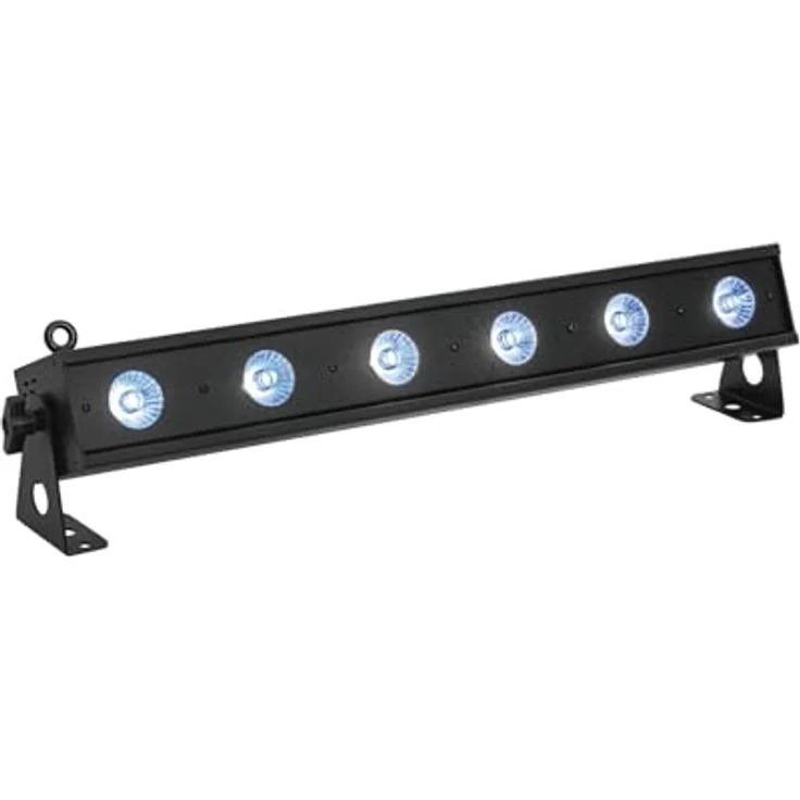 Eurolite LED BAR-6 QCL RGB+WW, LED Scheinwerfer mit DMX-Steuerung, 14 Watt, Innen- und Außeneinsatz, robustes Gehäuse – Bild 1