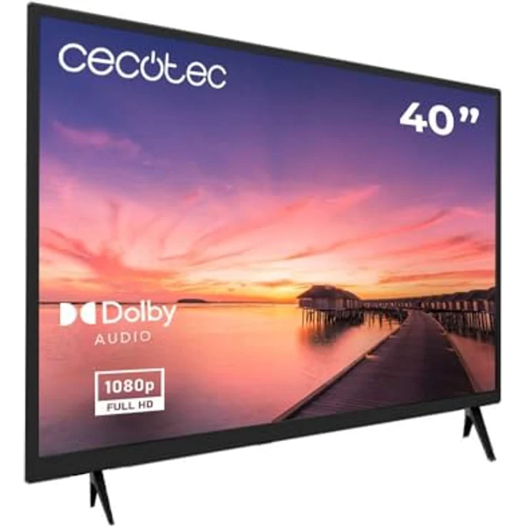 Cecotec 0 Serie 0040, 40 Zoll LED-Fernseher mit Full HD, Dolby-System, 16W Lautsprecher, 3 HDMI und 2 USB-Anschlüsse – Bild 1