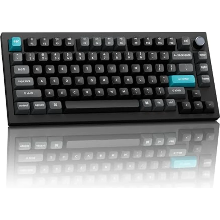 Keychron Q1 Ultra 8K, 75 % Kabellose Mechanische Tastatur, Aluminium, 82 Tasten, ZMK-programmierbar, POM Switch - Red – Bild 1