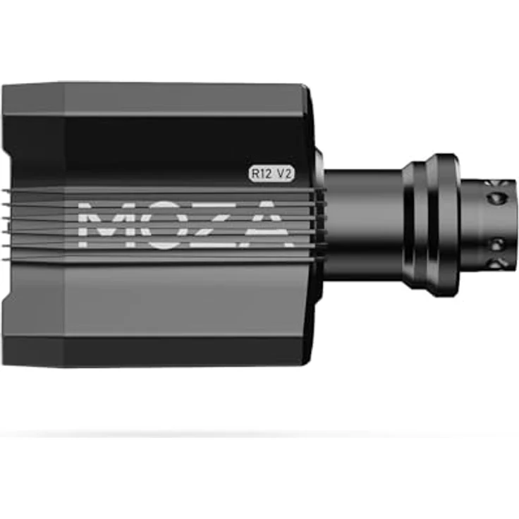 MOZA RACING R12 V2 Direct Drive Wheelbase (12 Nm), Lenkrad-Basis, Schwarz, kraftvolles Feedback, Aluminium-Konstruktion, kabellose Kommunikation – Bild 5