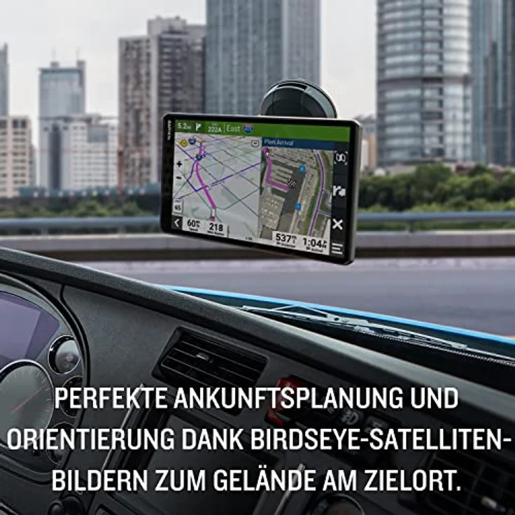 Garmin dēzl LGV 610 EU – LKW-Navigationsgerät mit 6“ Farbdisplay, vorinstallierten Karten für 46 Länder, fahrzeugspezifischem Routing und Echtzeitdiensten – Bild 5