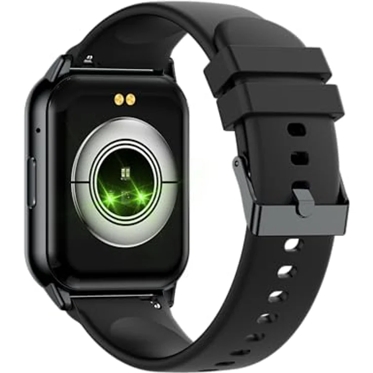 Maxcom - FW25 Arsen Pro Smartwatch - Männer - Damen - Unisex - Fitnessuhr - mit Blutdruck-, Herzfrequenz-, Schlafüberwachung und Schrittzähler - Eckig - Elegant - mit Gummiband Schwarz – Bild 4