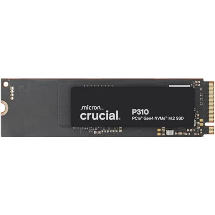 Crucial P310 SSD 4TB M.2 2280 - CT4000P310SSD801, PCIe Gen4 NVMe, bis zu 7100 MB/s, schwarz – Bild 1