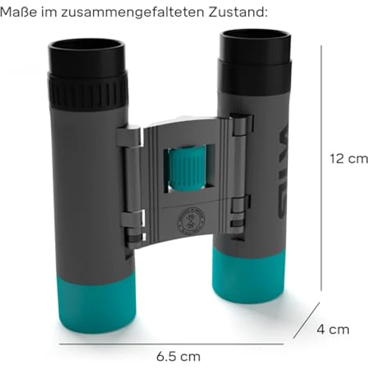 Silva Pocket 10X Fernglas, 10x25 Wasserfest, faltbar mit BK7 Optik, inkl. Etui und Handschlaufen – Bild 5