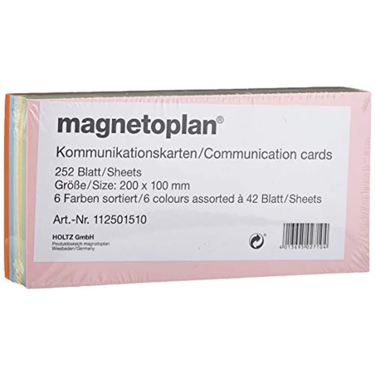 Magnetoplan 112501510 Moderationskarten rechteckig – Bild 3