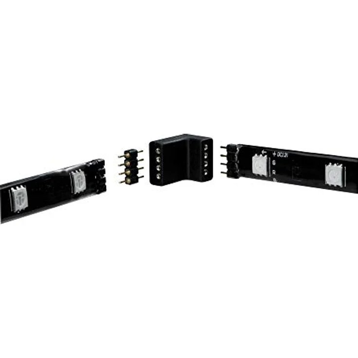 Paulmann 70334 YourLED Eck-Verbinder für LED Strip 4er Pack Stripe Zubehör Weiß Schwarz Kunststoff 2x Weiß 2x Schwarz inklusive 4fach Pin – Bild 5