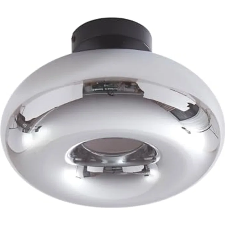 Lindby Deckenlampe 'Zehra' (Modern) in Alu aus Glas u.a. für Flur & Treppenhaus (1 flammig, E27) - Deckenleuchte, Lampe, Flurleuchte