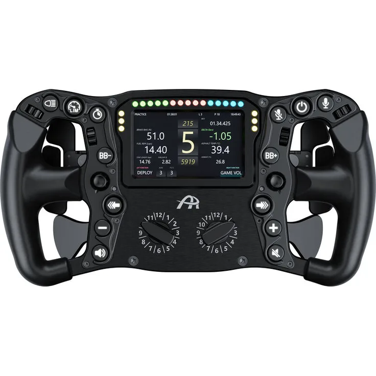 Ascher Racing McLaren Artura Ultimate Black Edition Lenkrad, 300 mm, 4-Zoll-Display, 22 Steuerelemente, USB - schwarz