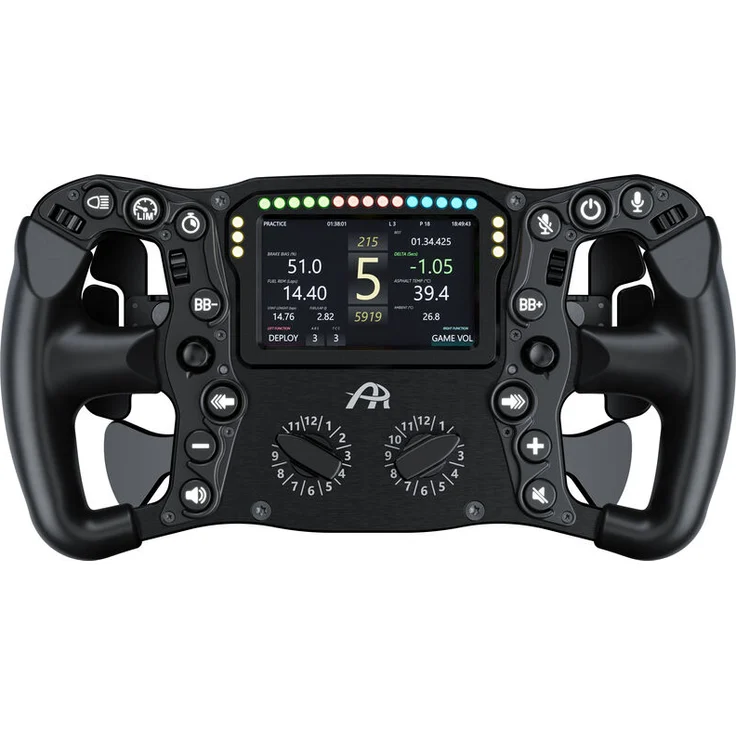 Ascher Racing McLaren Artura Ultimate Black Edition Lenkrad, 300 mm, 4-Zoll-Display, 22 Steuerelemente, USB - schwarz