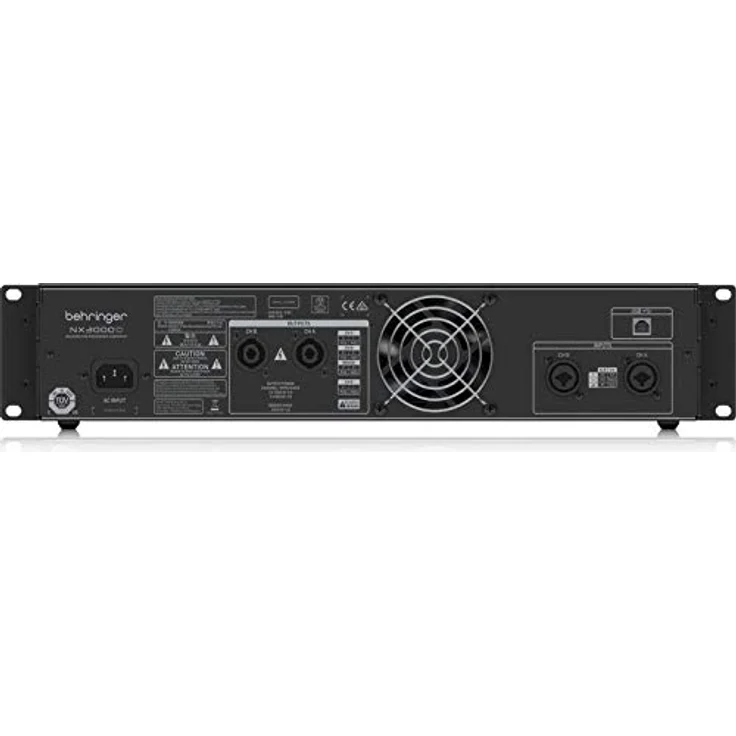 Behringer NX3000D Ultraleichter 3000-Watt-Class-D-Leistungsverstärker mit DSP-Steuerung und SmartSense-Lautsprecherimpedanzkompensation – Bild 3