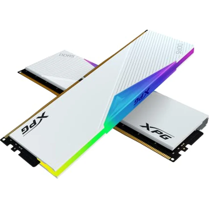 Adata DDR5 64GB 6000-32 K2 Lancer RGB w XPG-Series, RAM mit 6400 MHz, weiß – Bild 1
